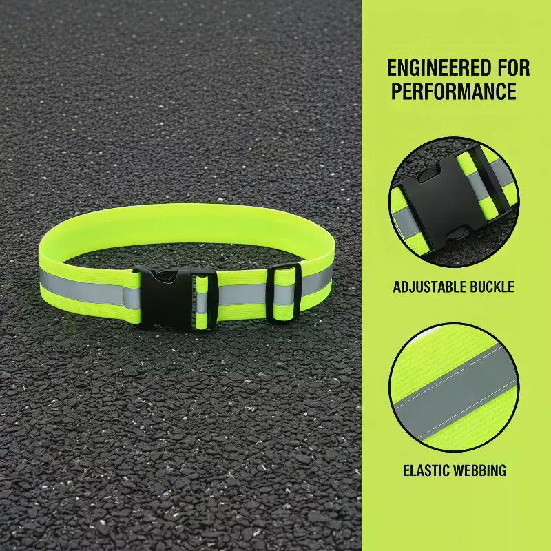 Cycling Safety Gear For Kids - Adjustable Elastic Reflective Belts For Running