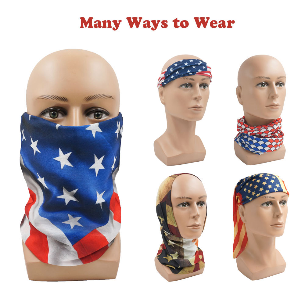USA Flag Pattern Sun Protectiv - Cycling Gear Men のレビューと価格