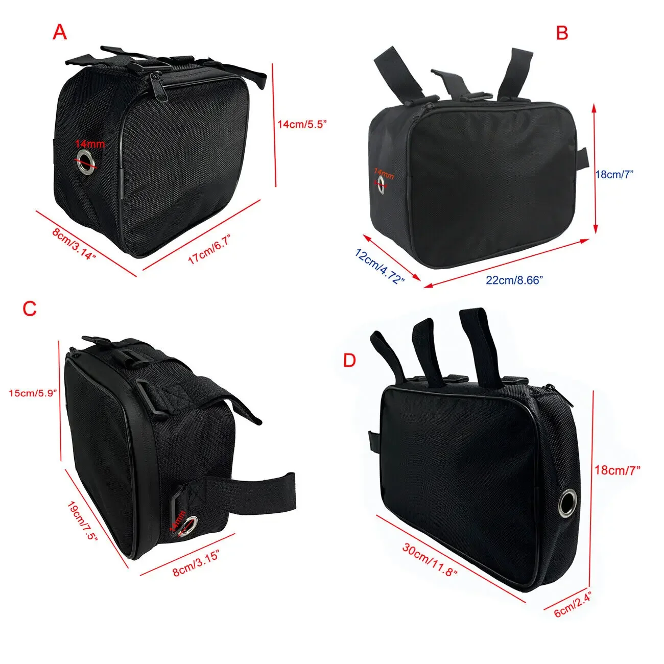 Bicycle Tube Frame Pack Bag, B - Cycling Gear Organizer のレビューと価格