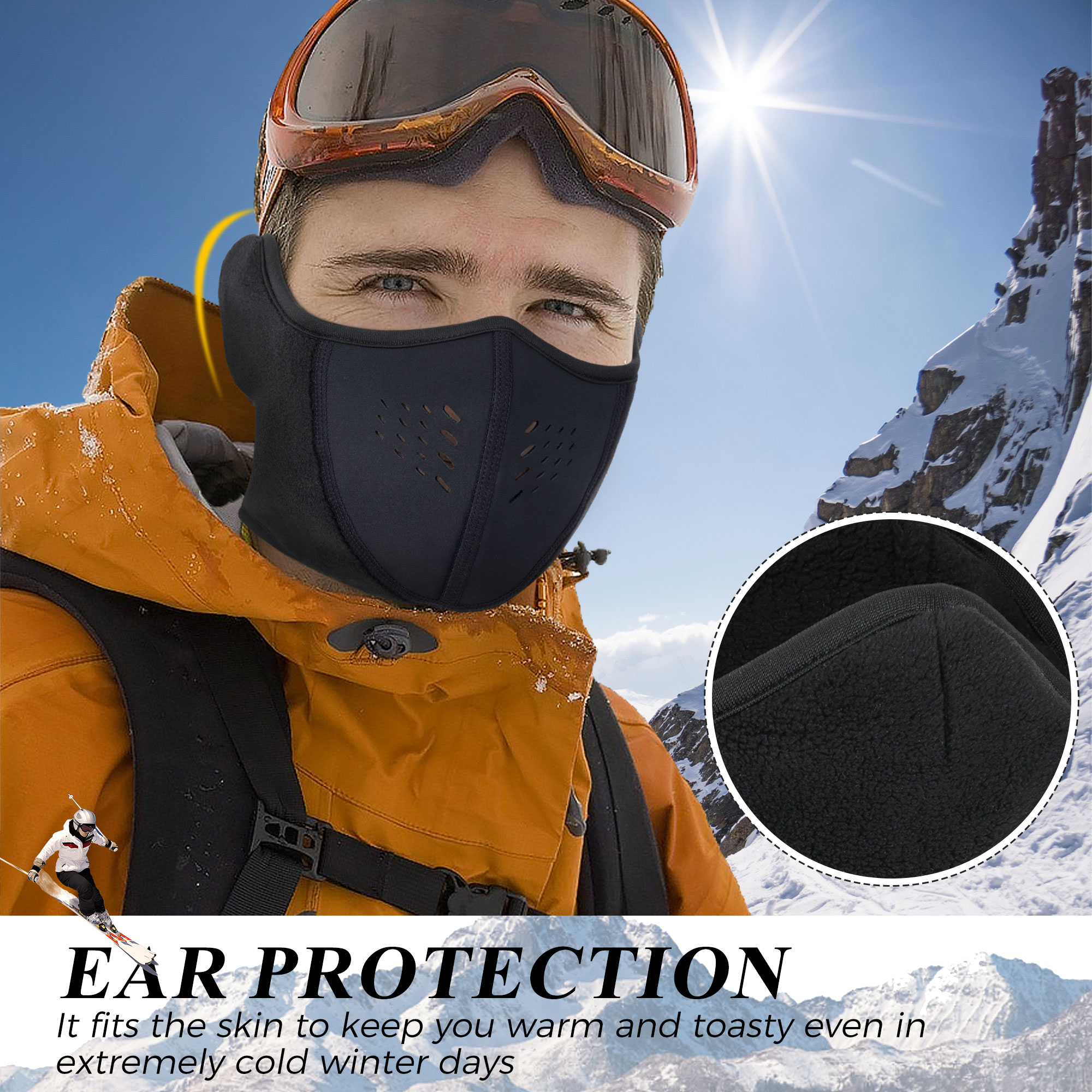 Windproof Motorcycle Balaclava - Cycling Gear Weather のレビューと価格