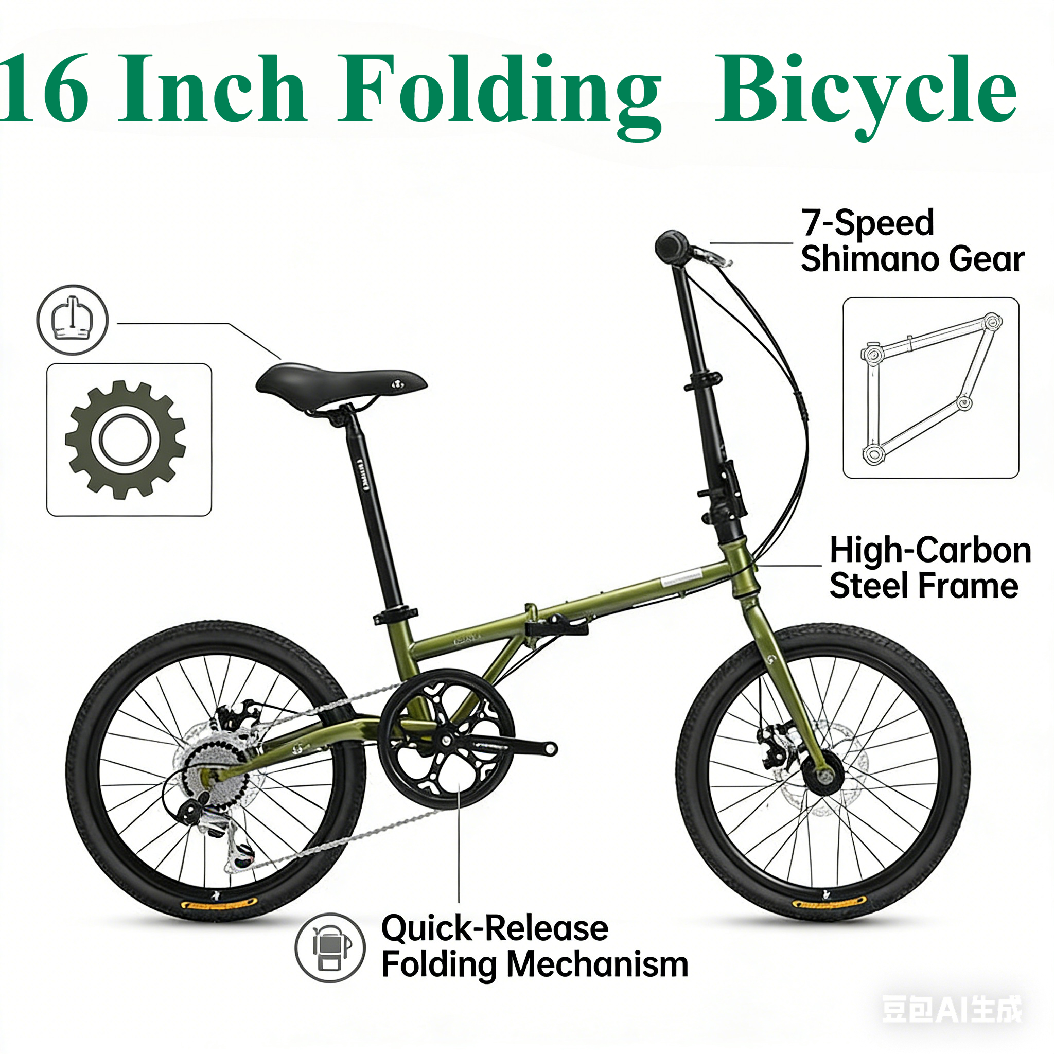 16 Inch Forever Folding Bike - - Ultra Cycling Gear のレビューと価格