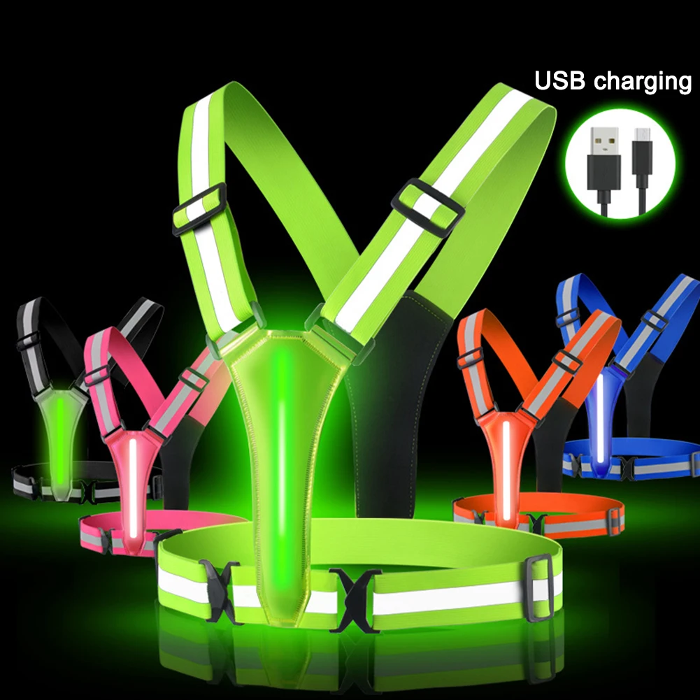 LED Running Vest USB Rechargea - Cycling Safety Gear For Kids のレビューと価格