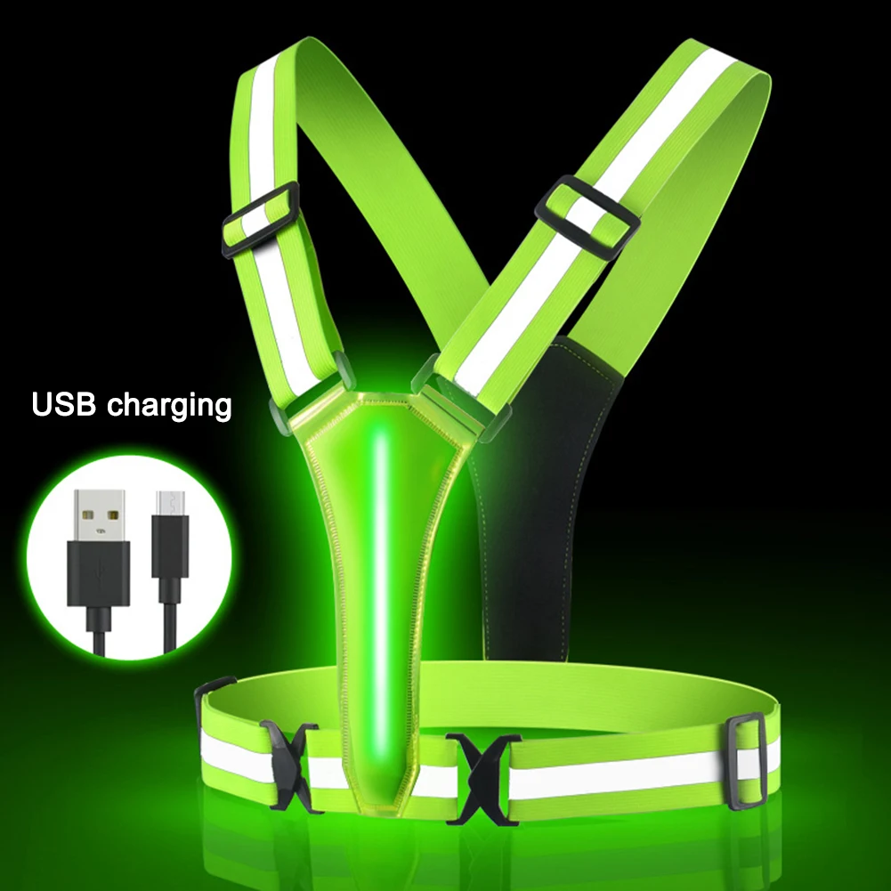 LED Running Vest USB Rechargea - Cycling Safety Gear For Kids のレビューと価格