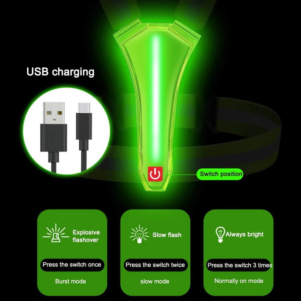 LED Running Vest USB Rechargea - Cycling Safety Gear For Kids のレビューと価格
