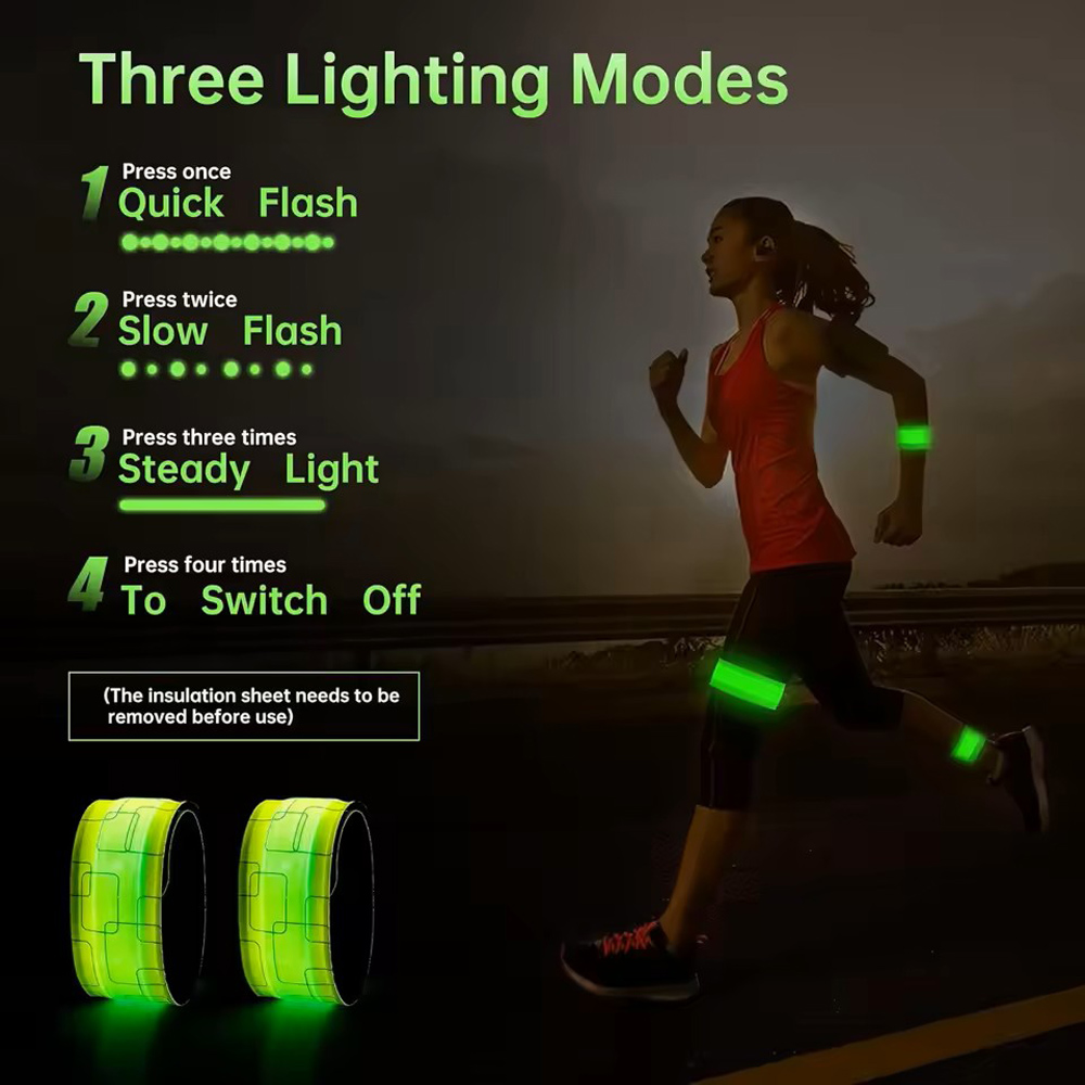 LED Running Armband LED Wristb - Cycling Safety Gear For Kids のレビューと価格