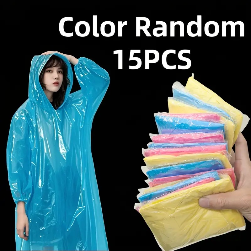 15/30Pcs Random Color Disposab - Cycling Gear In Rain のレビューと価格