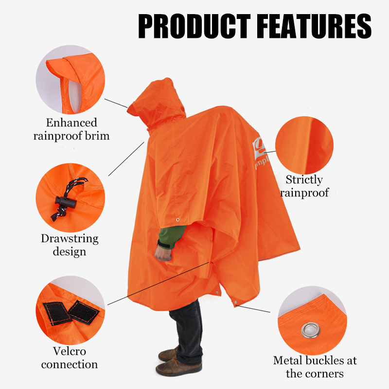 3-in-1 Lightweight Rain Poncho - Cycling Gear In Rain のレビューと価格