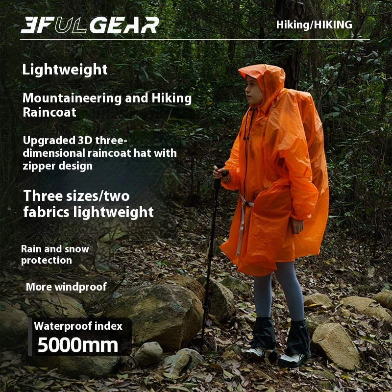 3F UL GEAR Zipper Raincoat 15D - Cycling Gear In Rain のレビューと価格