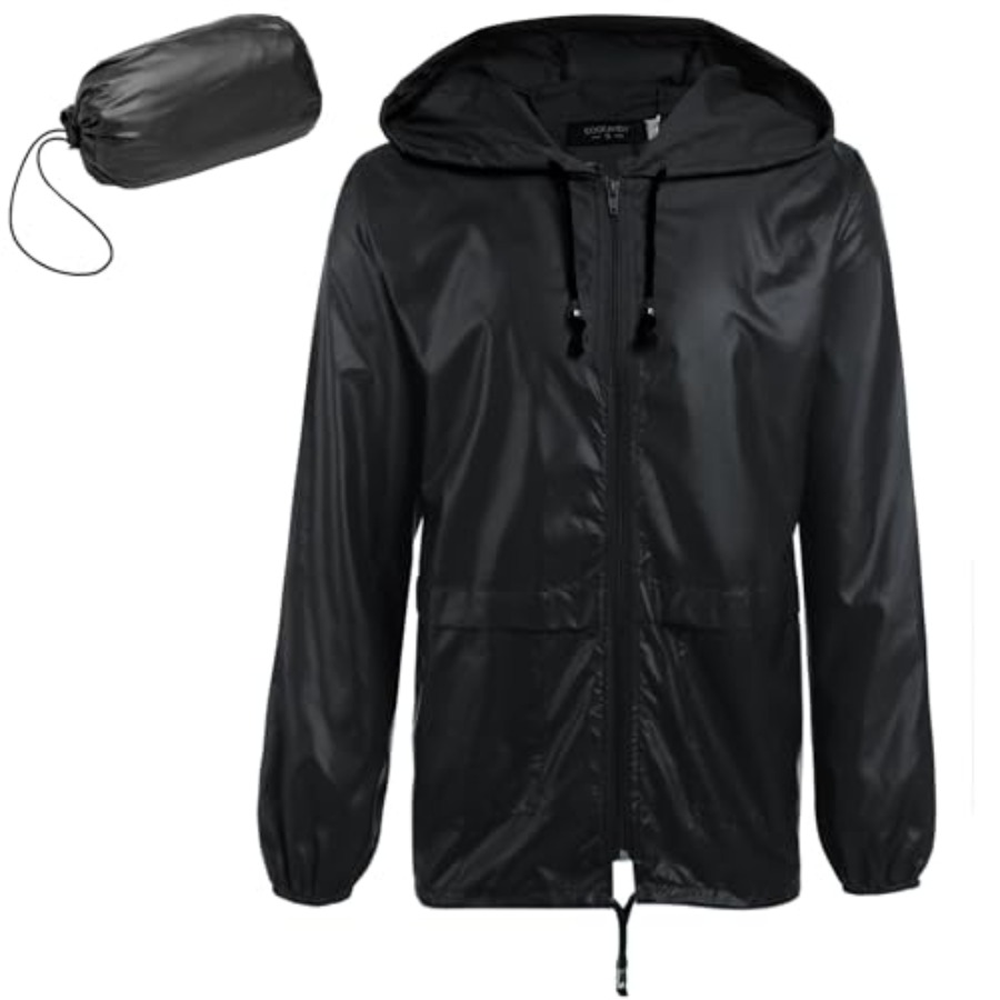 Mens Packable Rain Jacket Ligh - Cycling Gear In Rain のレビューと価格