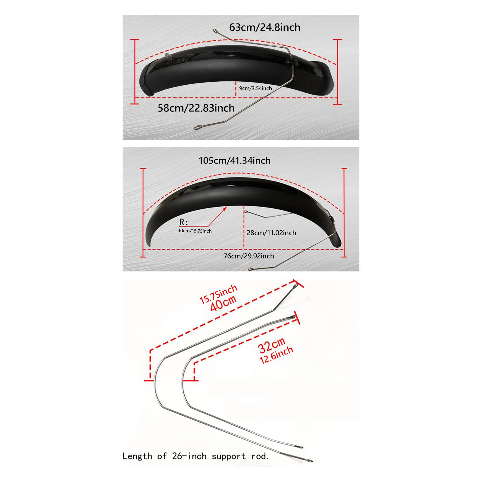 Durable Bike Mudguard Set Fron - Bike Fender Set のレビューと価格