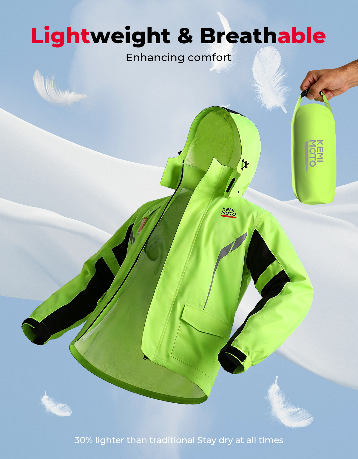 KEMIMOTO Unisex Waterproof Rai - Cycling Gear In Rain のレビューと価格
