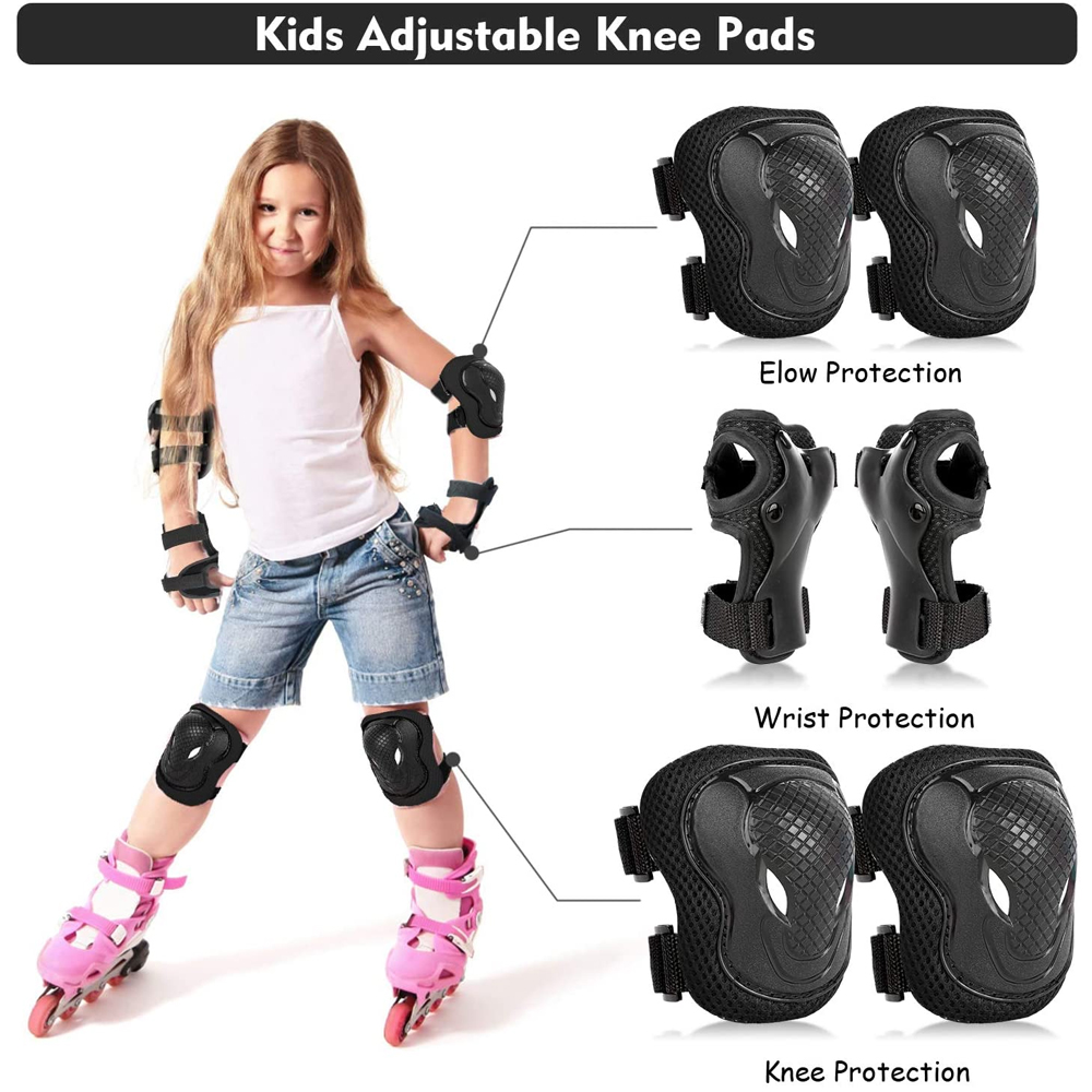 6Pcs Kids Knee Pads Elbow Pads - Cycling Safety Gear For Kids のレビューと価格
