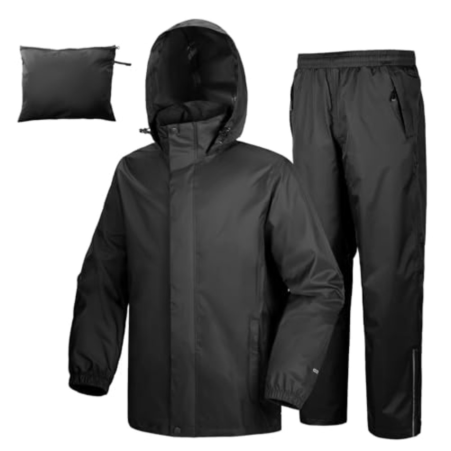 Men's Rain Suit Packable Water - Cycling Gear In Rain のレビューと価格