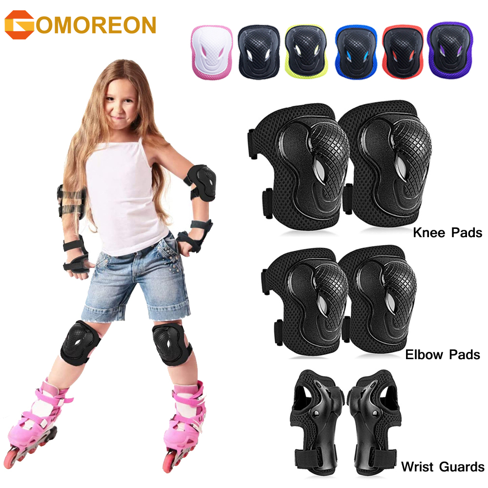 GOMOREON 6Pcs/Set Kids Safety  - Cycling Safety Gear For Kids のレビューと価格