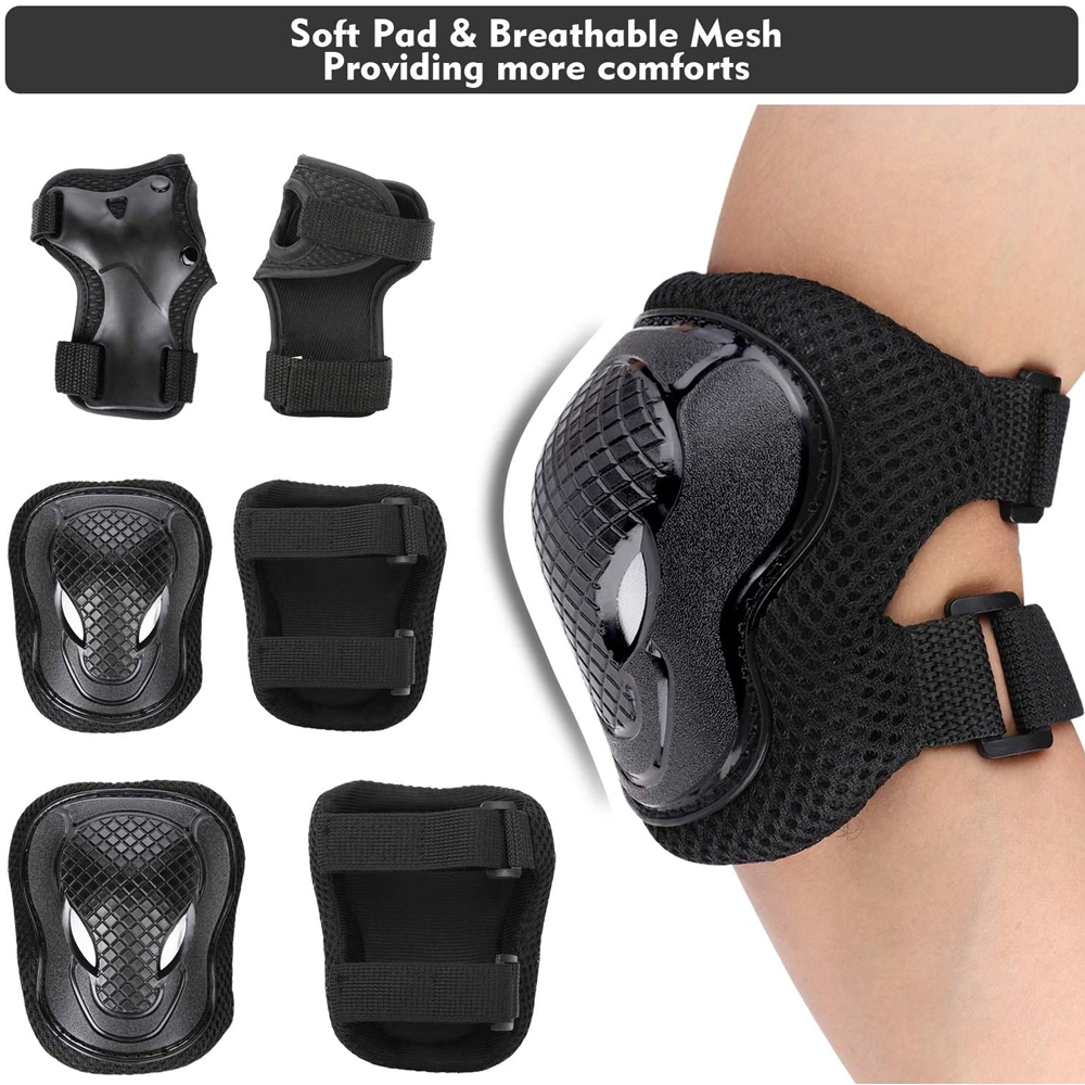 GOMOREON 6Pcs/Set Kids Safety  - Cycling Safety Gear For Kids のレビューと価格
