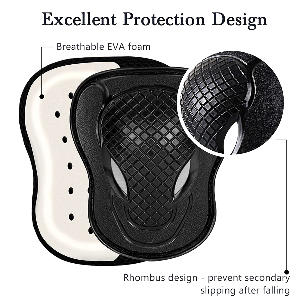 GOMOREON 6Pcs/Set Kids Safety  - Cycling Safety Gear For Kids のレビューと価格