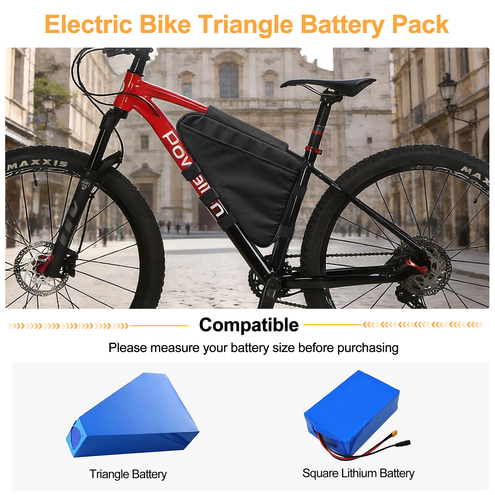E-Bike Triangle Battery Bag Wa - Cycling Gear Organizer のレビューと価格