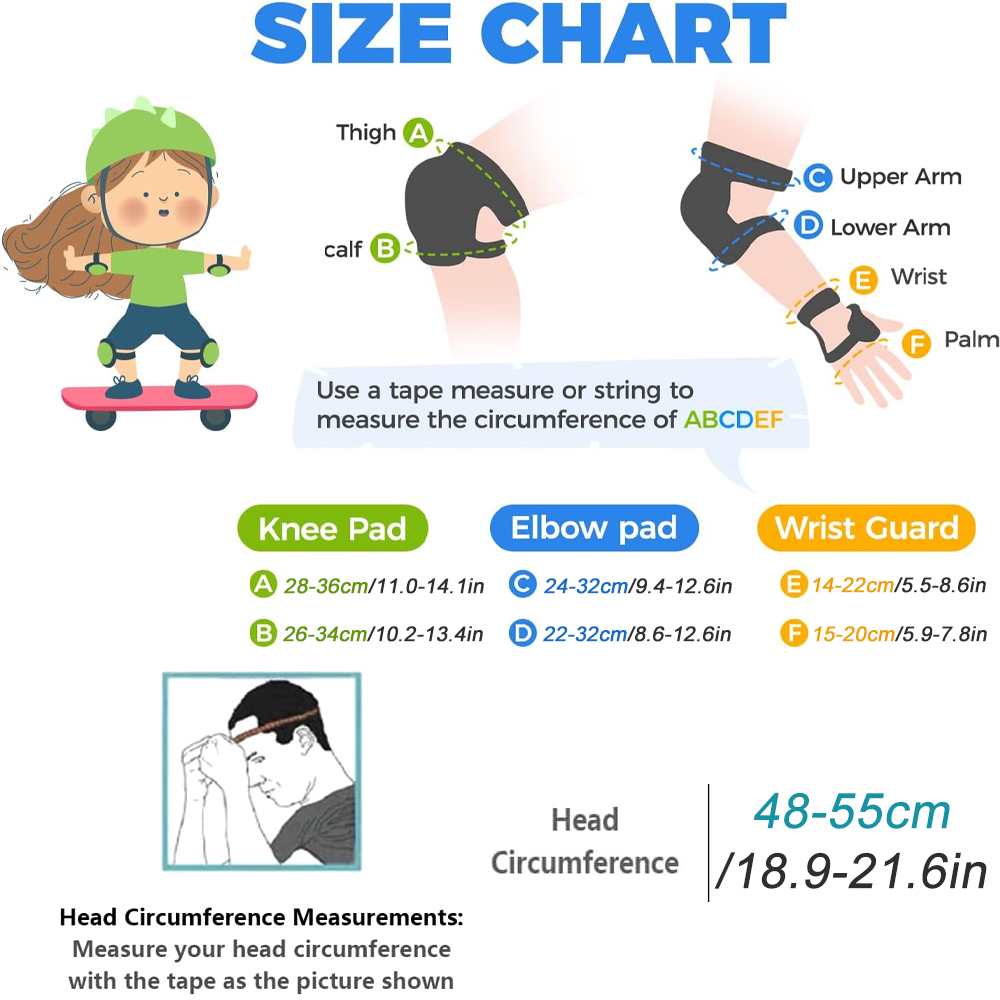 7Pcs Kids Bike Helmet,Toddler  - Cycling Gear For Kids のレビューと価格