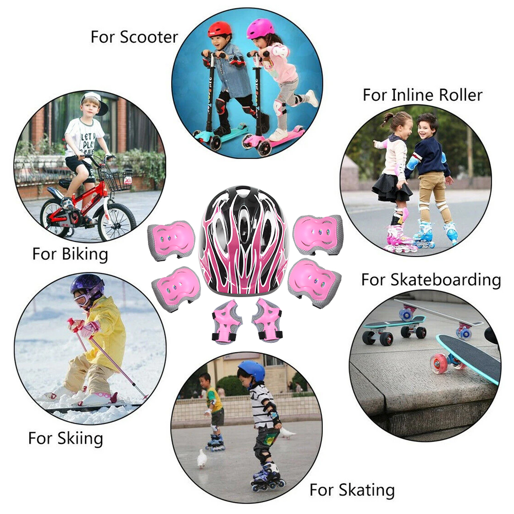 7Pcs Kids Bike Helmet,Toddler  - Cycling Gear For Kids のレビューと価格
