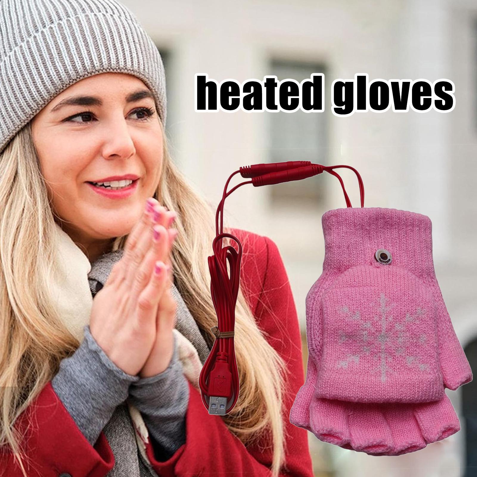 Heated Gloves Fingerless USB H - Cycling Gear Weather のレビューと価格