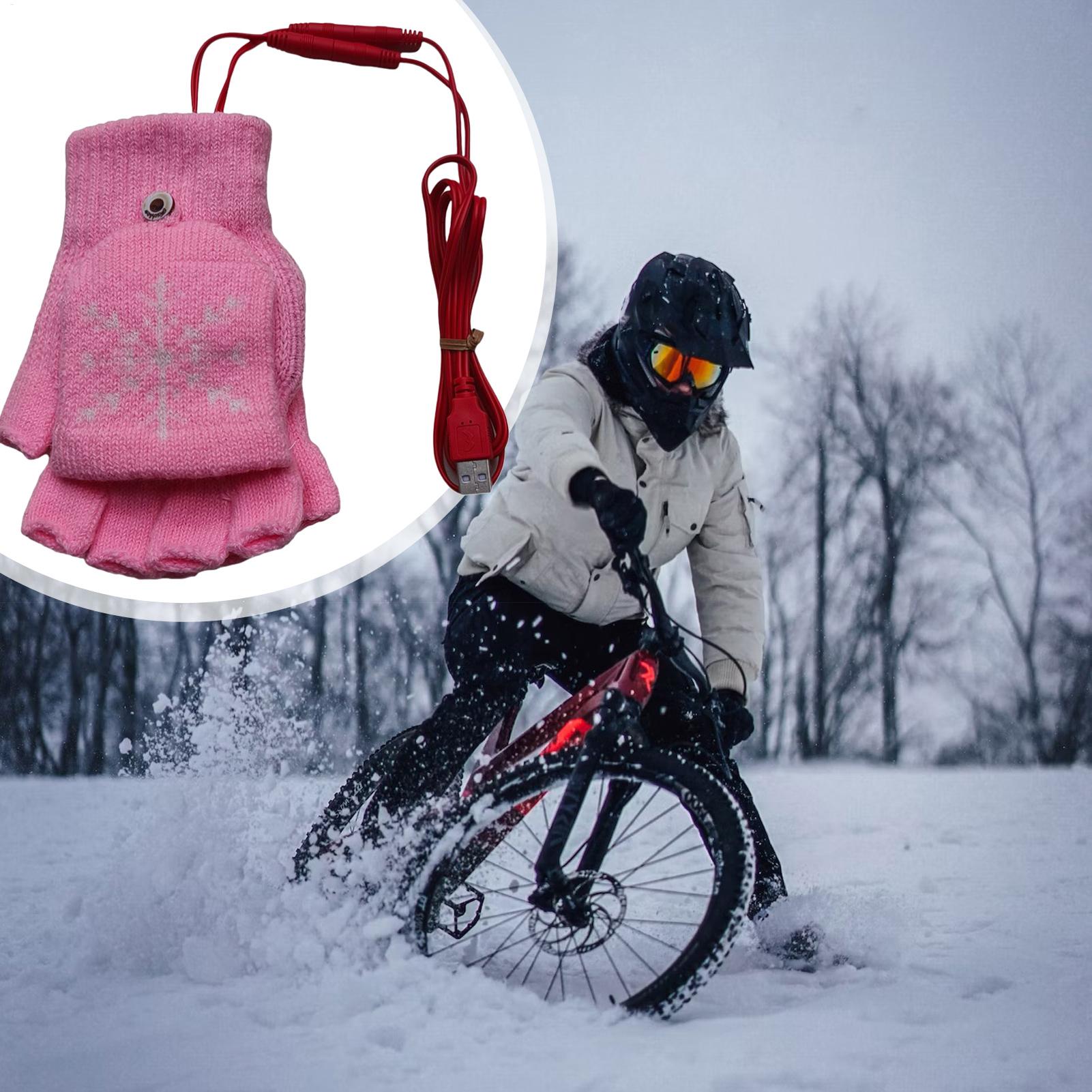 Heated Gloves Fingerless USB H - Cycling Gear Weather のレビューと価格