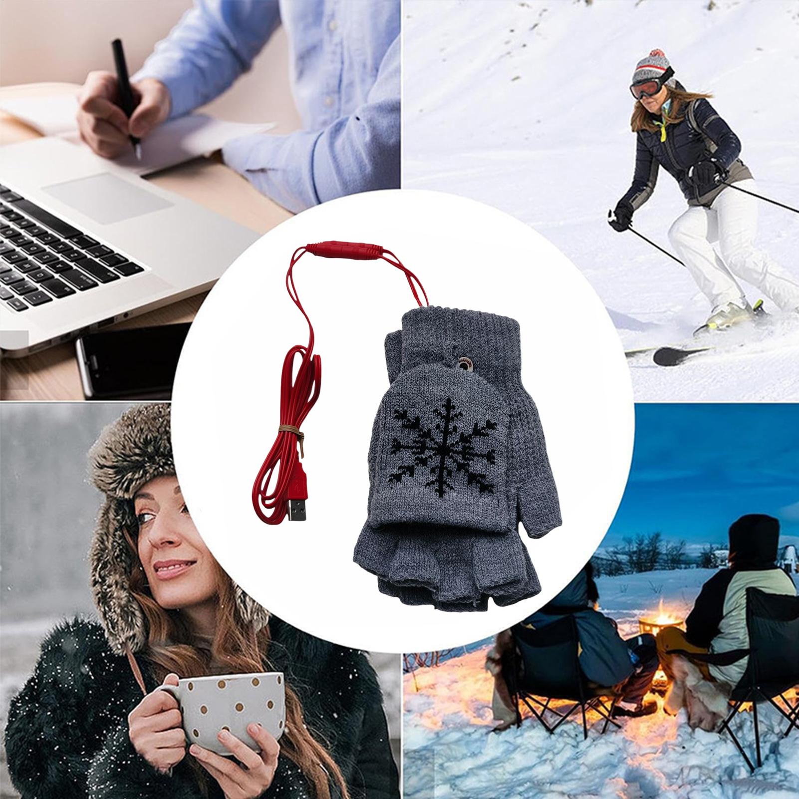 Heated Gloves Fingerless USB H - Cycling Gear Weather のレビューと価格