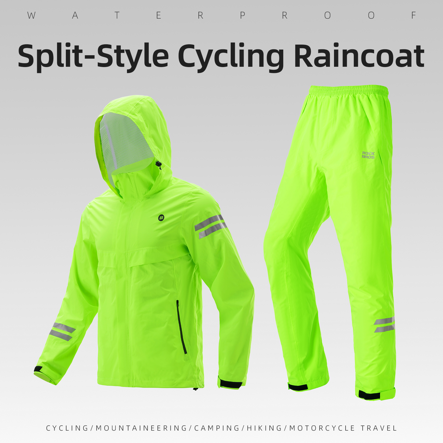 ROCKBROS Cycling Raincoat All- - Cycling Gear Weather のレビューと価格