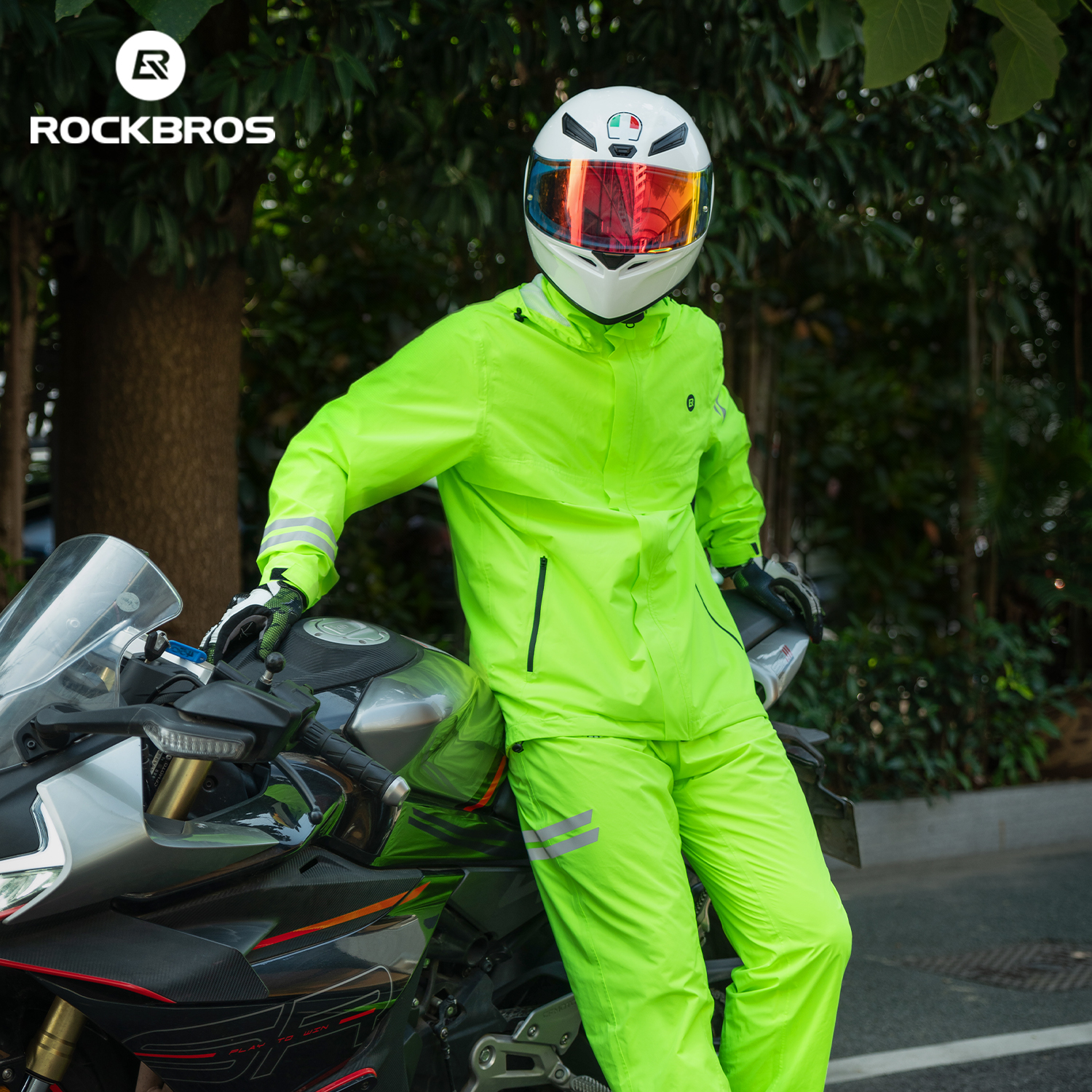 ROCKBROS Cycling Raincoat All- - Cycling Gear Weather のレビューと価格