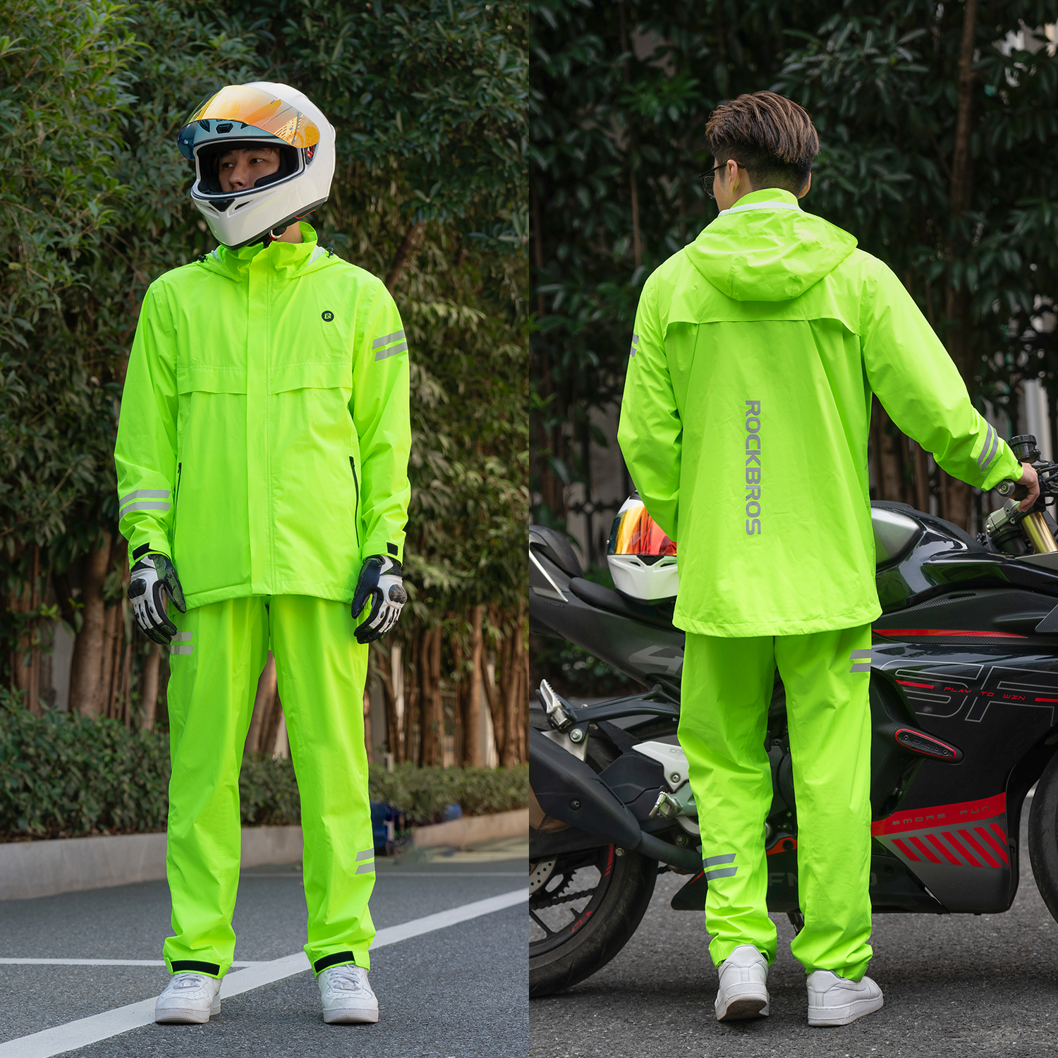 ROCKBROS Cycling Raincoat All- - Cycling Gear Weather のレビューと価格