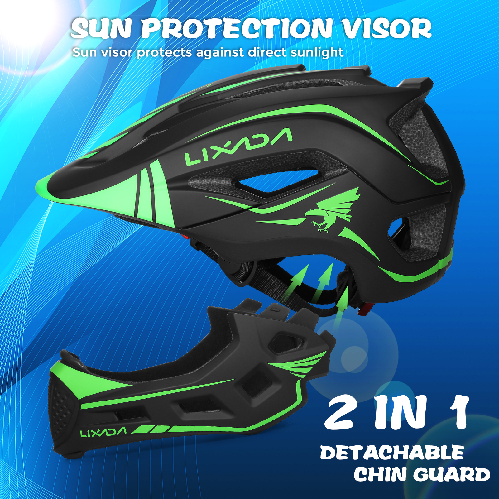 Lixada Kids Detachable Full Fa - Cycling Safety Gear For Kids のレビューと価格