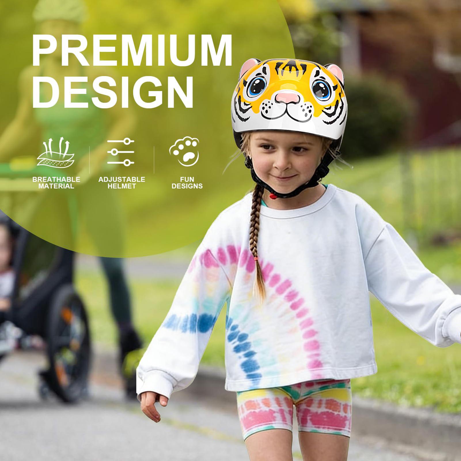 Kids Helmet Tiger Pattern Adju - Cycling Safety Gear For Kids のレビューと価格