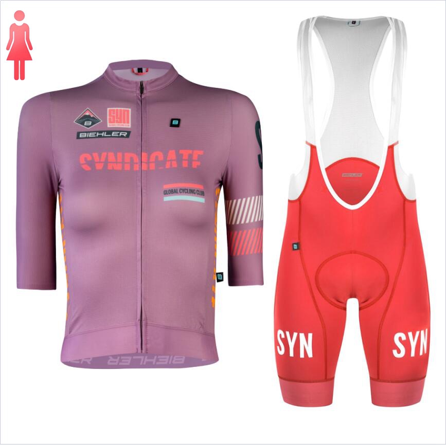 SYN Purple short sleeve Jersey - Cycling Gear Women Sale のレビューと価格