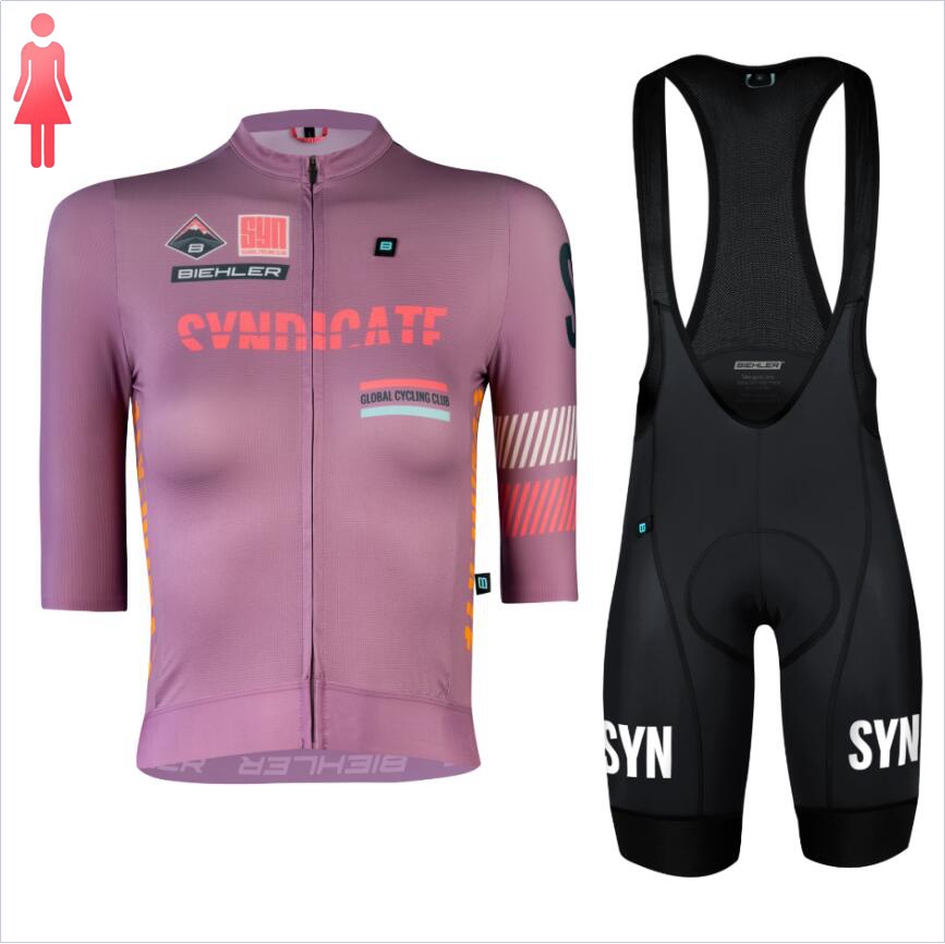 SYN Purple short sleeve Jersey - Cycling Gear Women Sale のレビューと価格