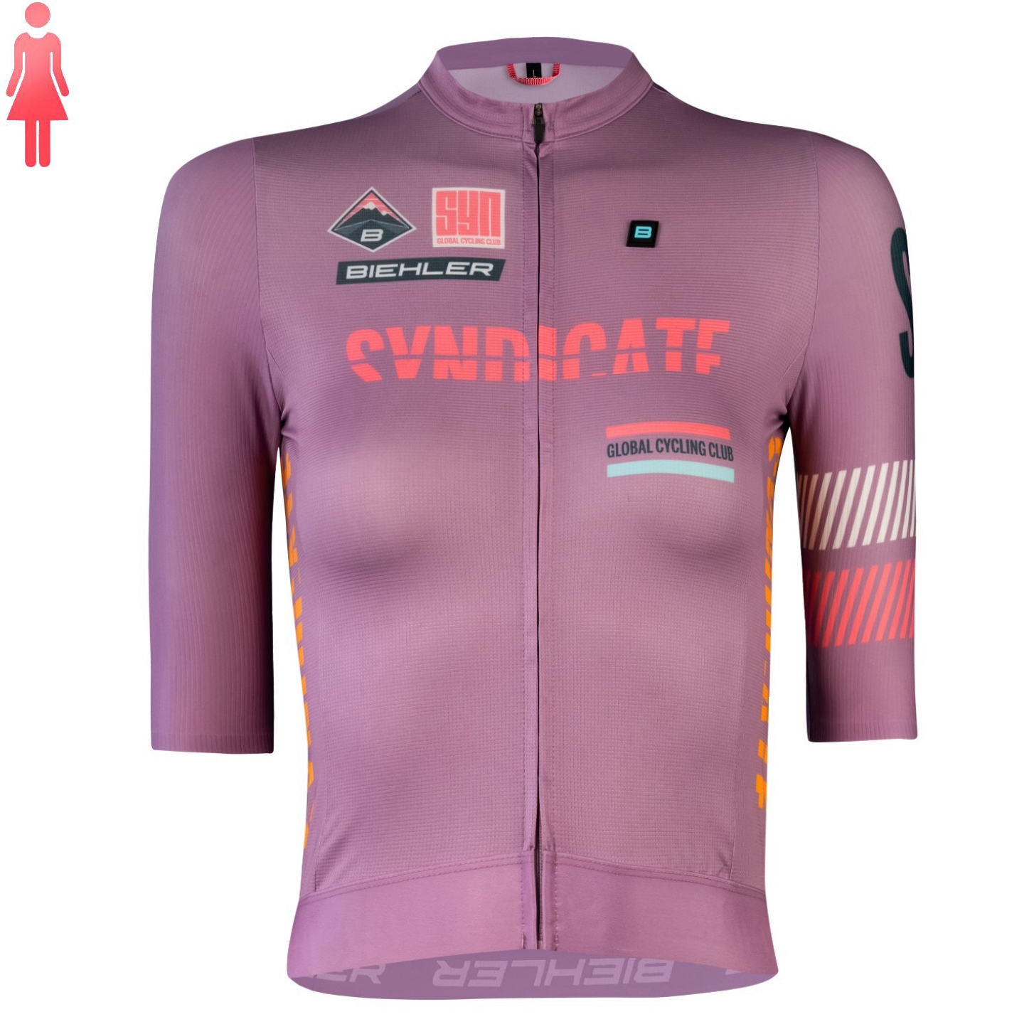 SYN Purple short sleeve Jersey - Cycling Gear Women Sale のレビューと価格