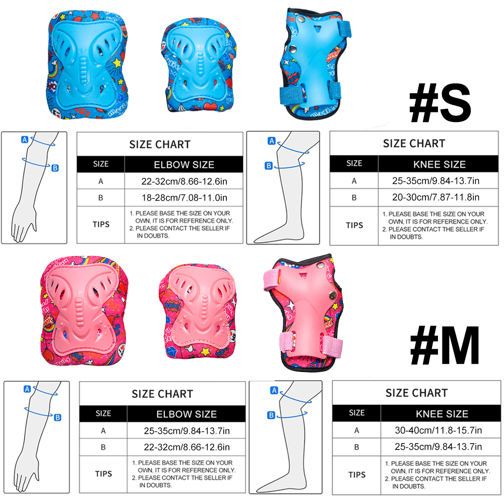 Kids Knee Elbow Pads Wrist Gua - Cycling Safety Gear For Kids のレビューと価格