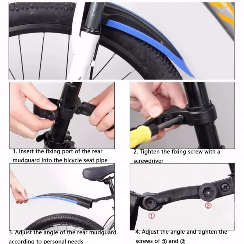 1 Set Bicycle Mudguard Durable - Bike Fender Set のレビューと価格