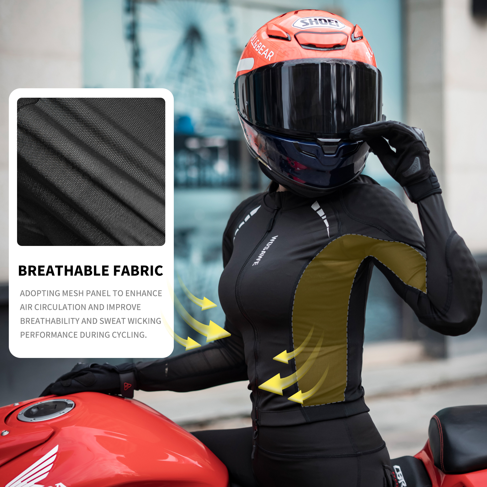 WOSAWE Women Motorcycle Jacket - Cycling Gear Apparel のレビューと価格