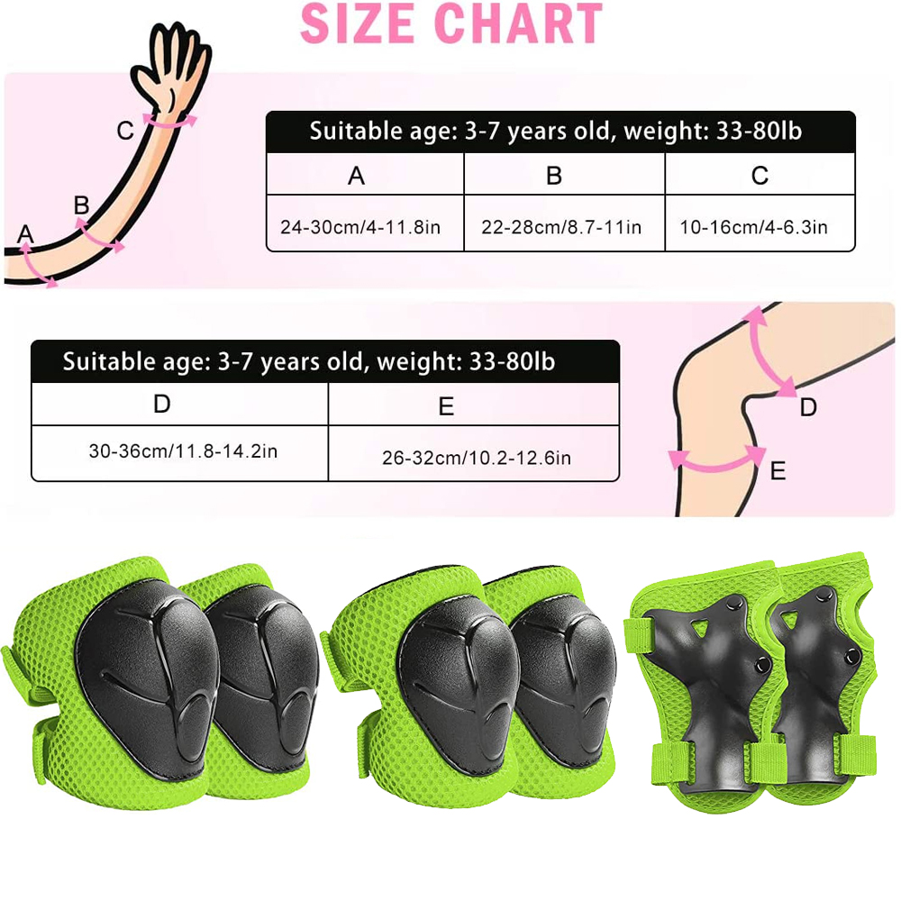 6pcs Protective Gears Set for  - Cycling Safety Gear For Kids のレビューと価格