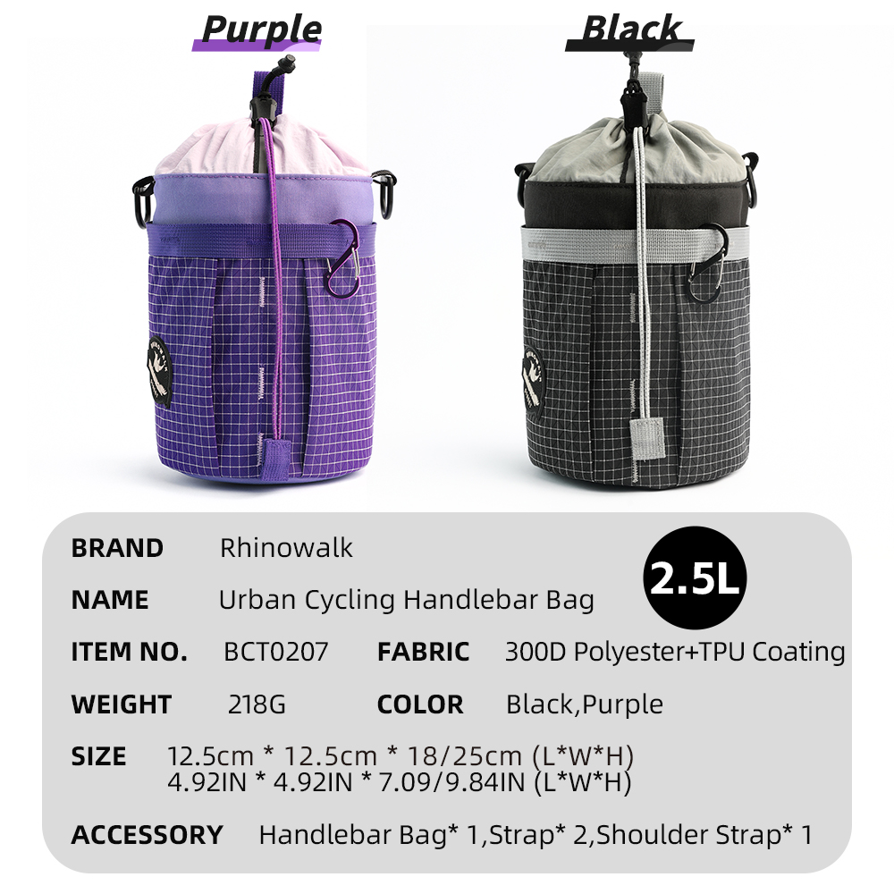 Rhinowalk Bike Handlebar Bag 6 - Cycling Gear Organizer のレビューと価格