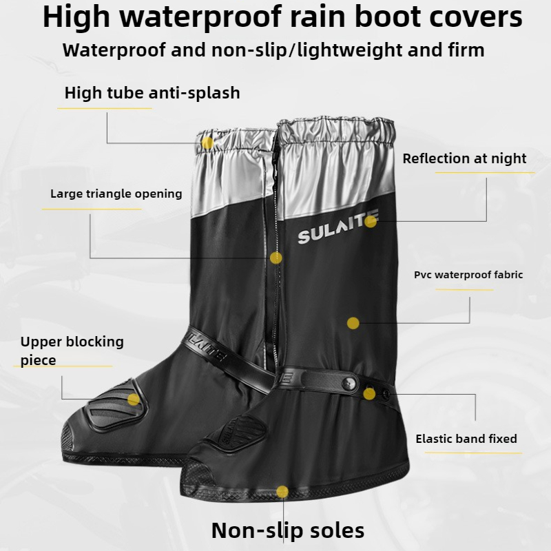 SULAITE Motorcycle Rain Boots  - Cycling Gear In Rain のレビューと価格