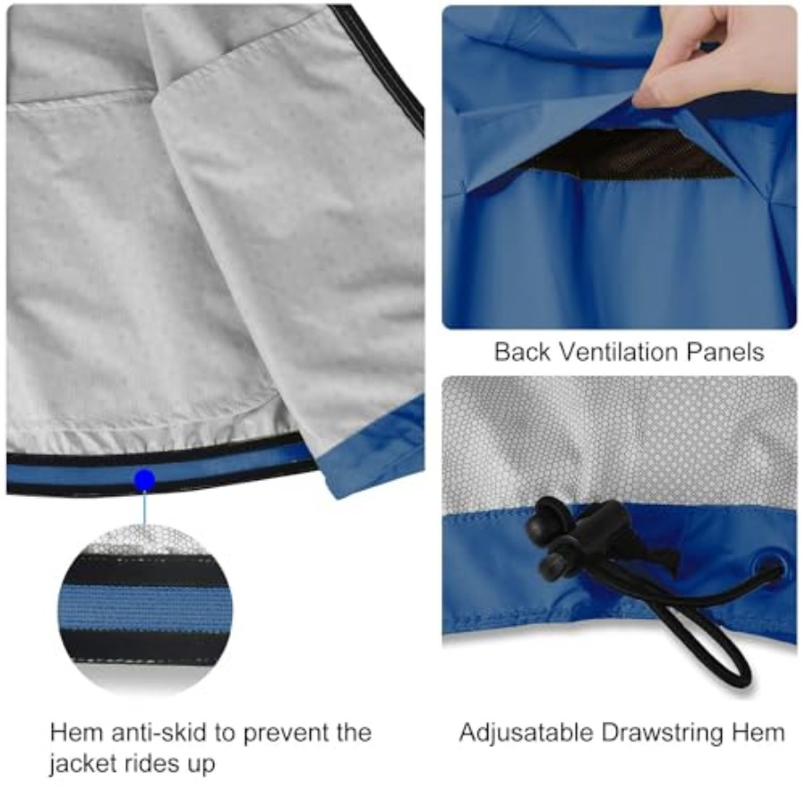 Men's Rain Jacket Waterproof W - Cycling Gear In Rain のレビューと価格