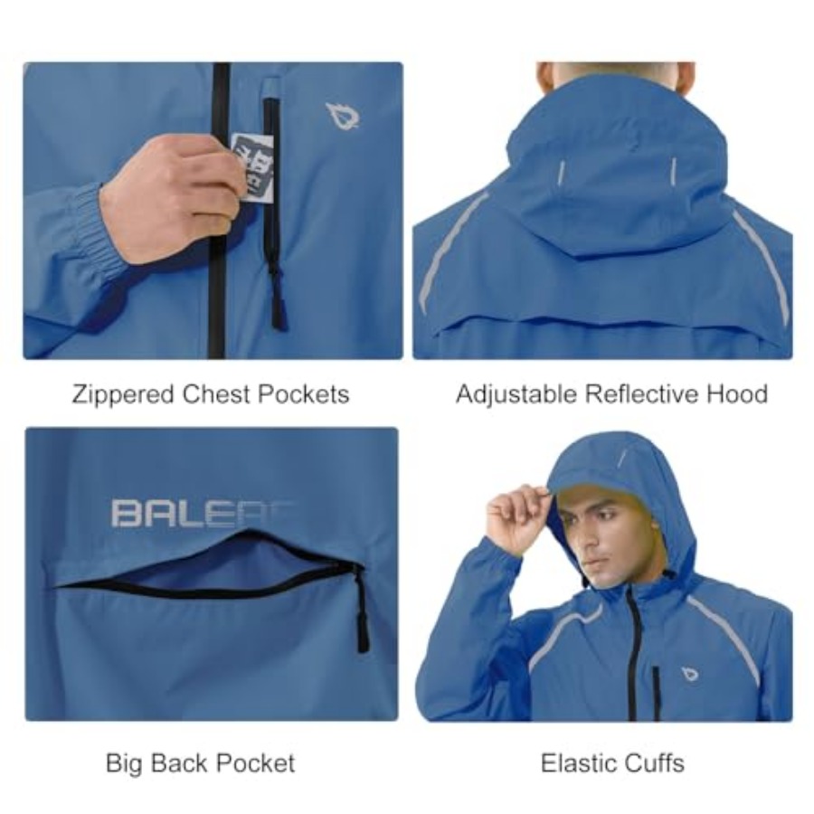 Men's Rain Jacket Waterproof W - Cycling Gear In Rain のレビューと価格